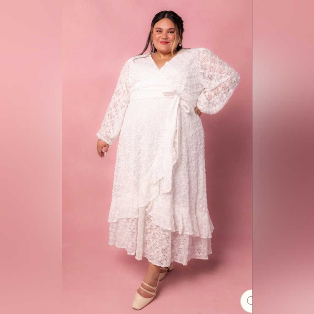 Ivy City Co White Lace Dress